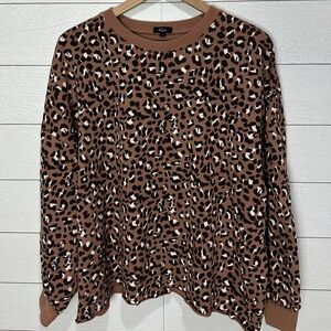 Rails Reeves Sweater in Mountain Leopard Size Large